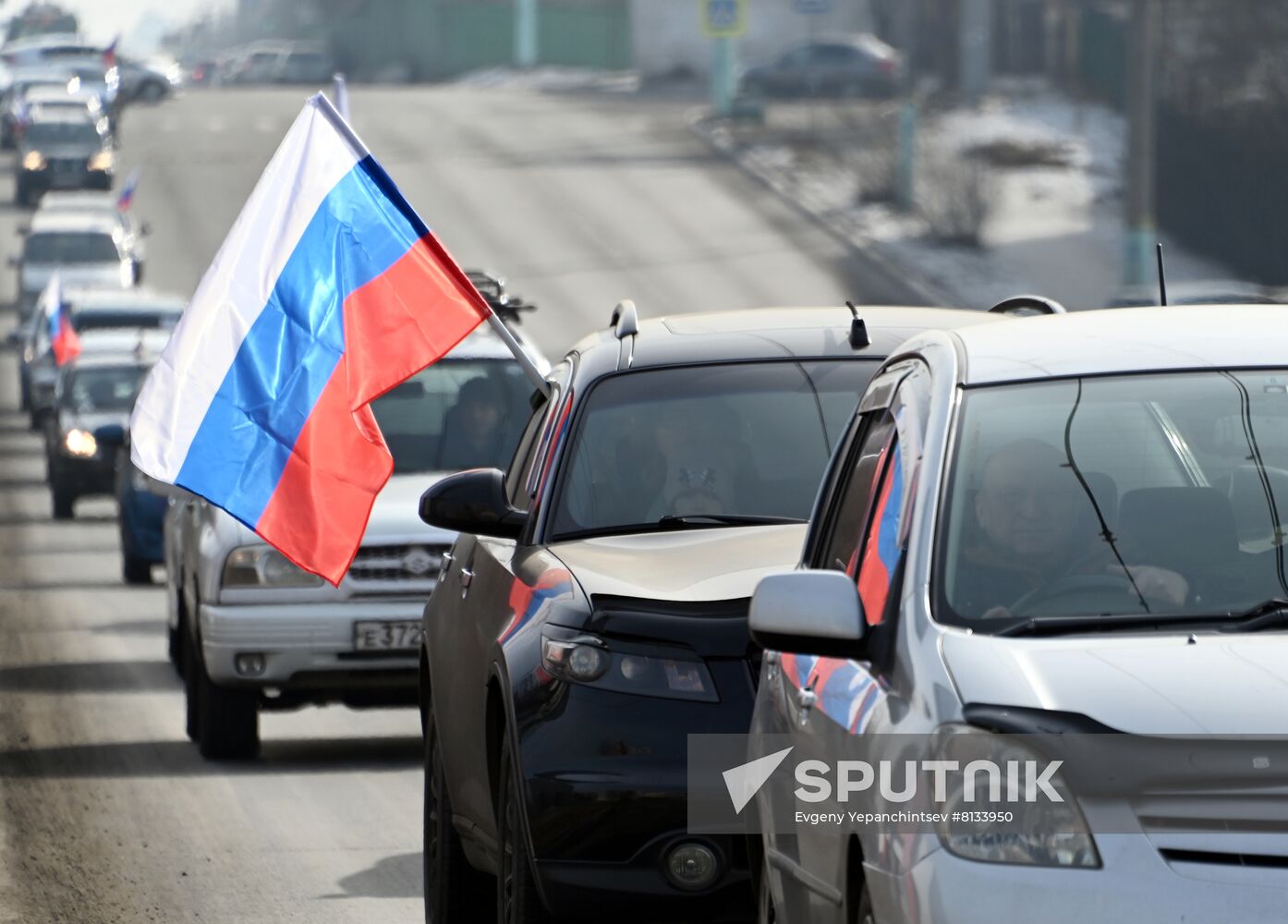 Russia Military Support Rallies