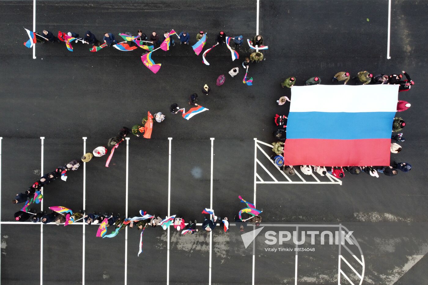 Russia Military Support Rallies