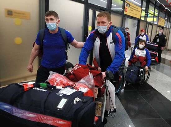 Russia Paralympics 2022 Athletes Arrival