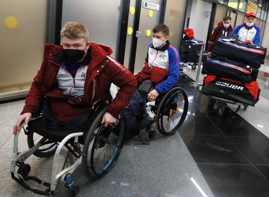 Russia Paralympics 2022 Athletes Arrival