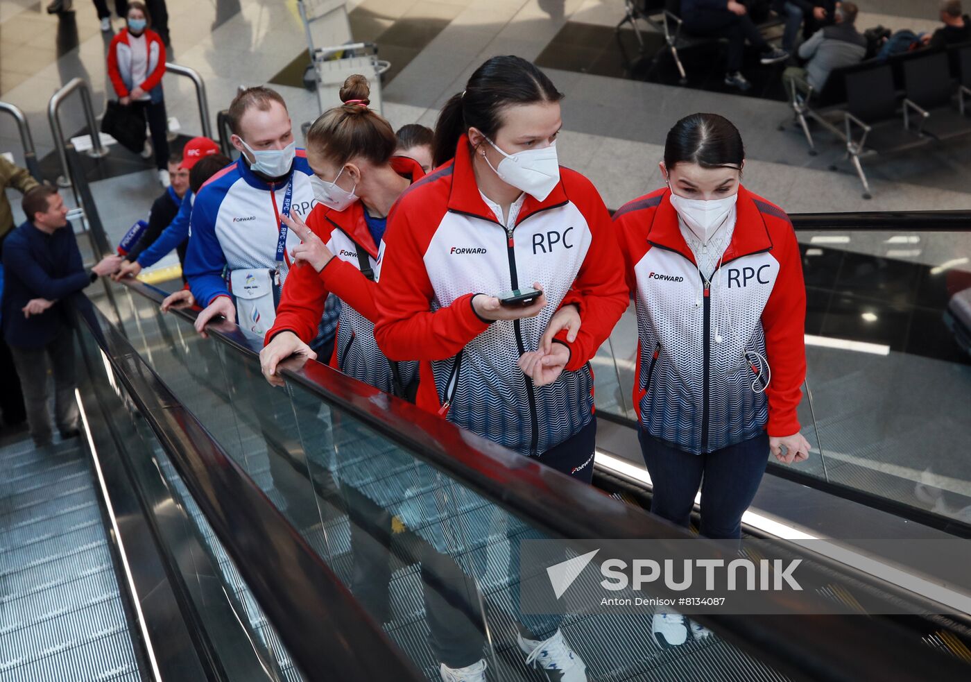 Russia Paralympics 2022 Athletes Arrival