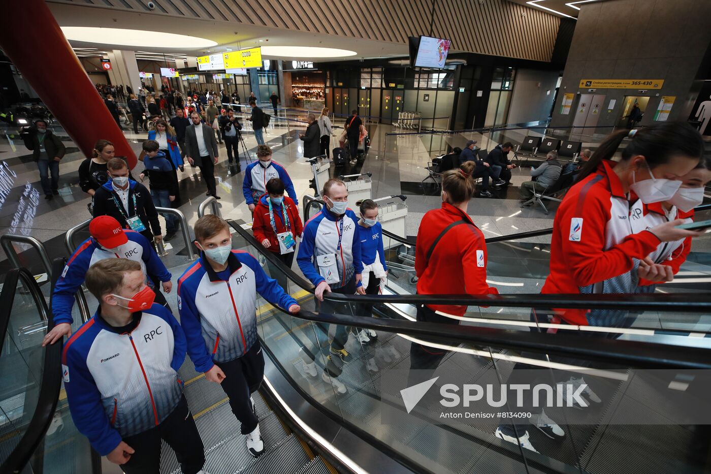 Russia Paralympics 2022 Athletes Arrival