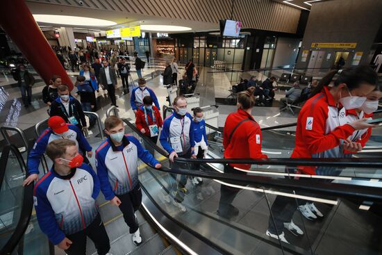 Russia Paralympics 2022 Athletes Arrival