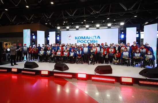 Russia Paralympics 2022 Athletes Arrival