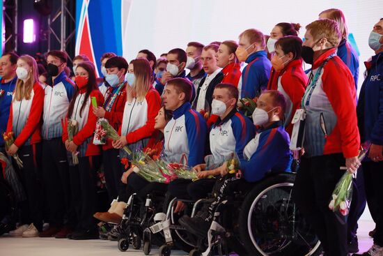 Russia Paralympics 2022 Athletes Arrival