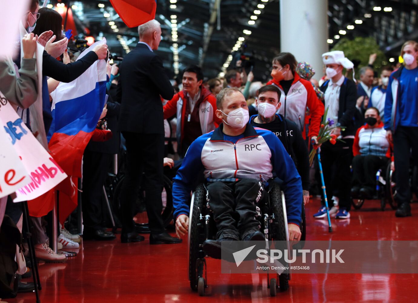 Russia Paralympics 2022 Athletes Arrival