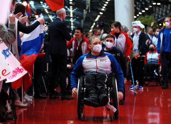 Russia Paralympics 2022 Athletes Arrival