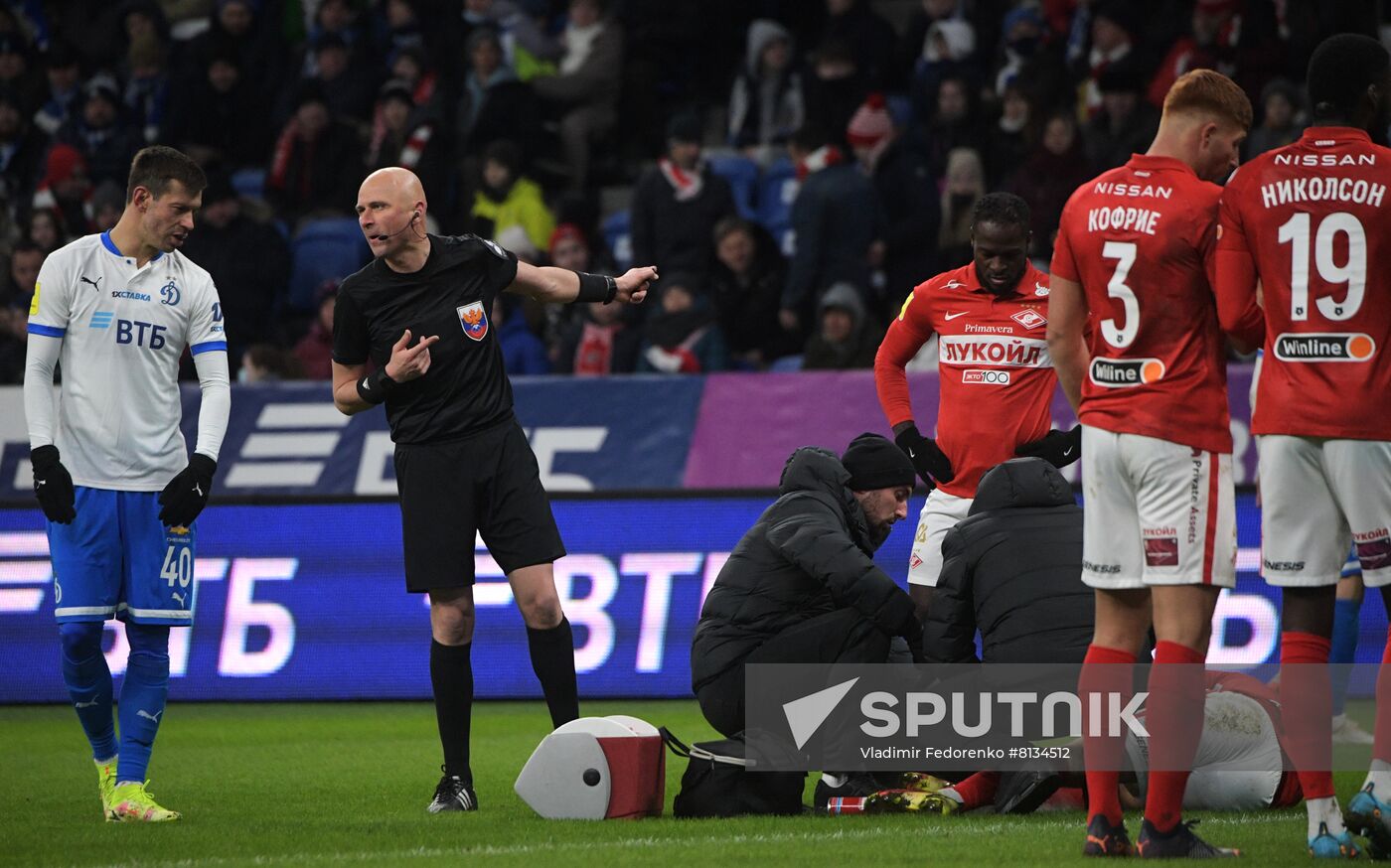 Russia Soccer Premier-League Dynamo - Spartak