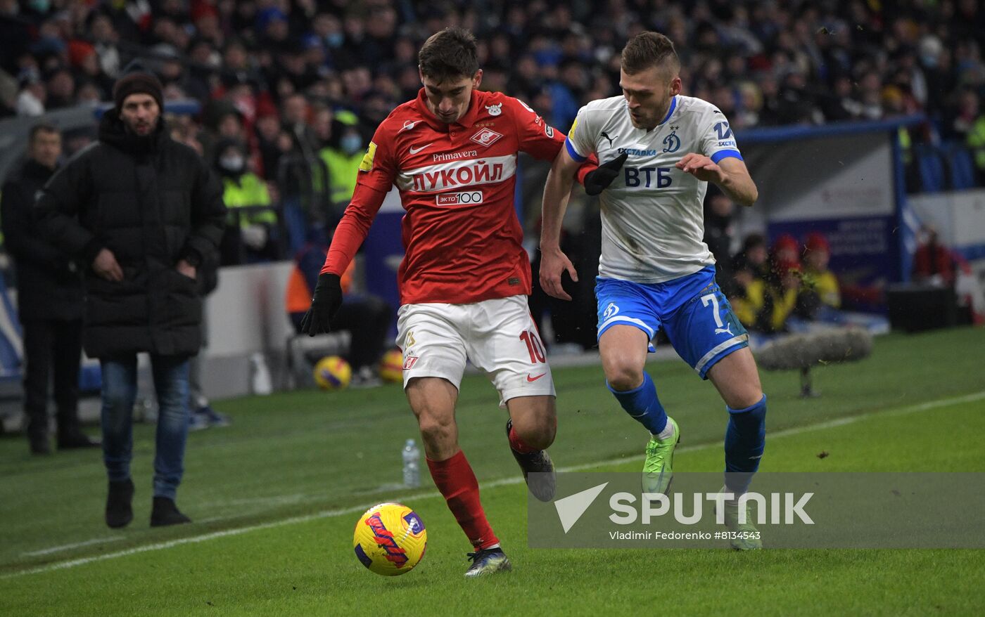 Russia Soccer Premier-League Dynamo - Spartak