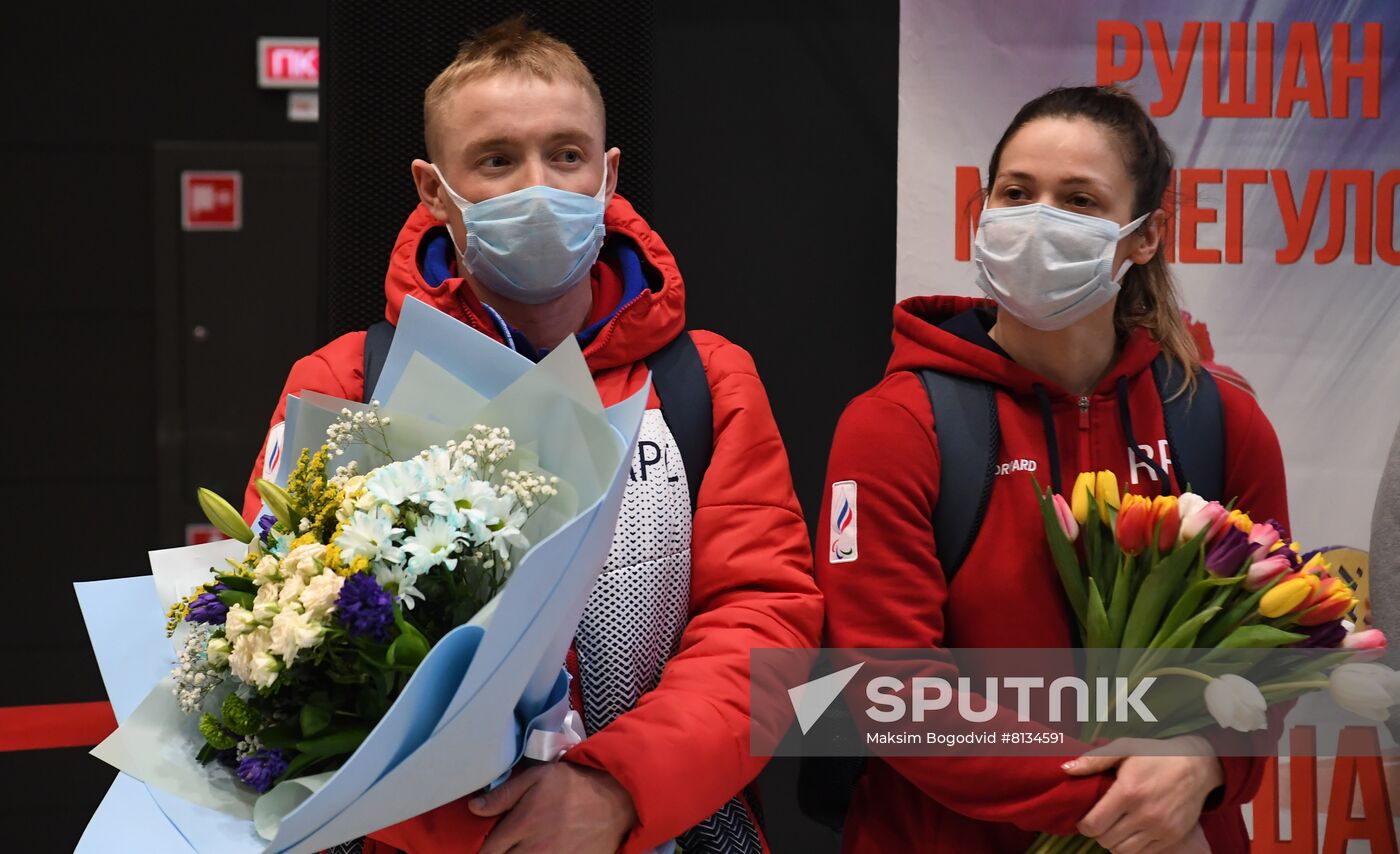 Russia Paralympics 2022 Athletes Arrival