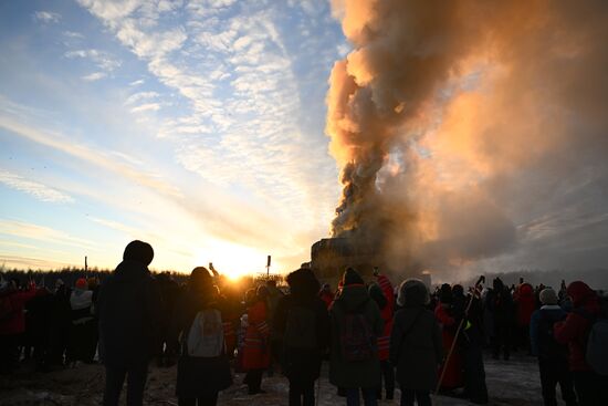 Russia Maslenitsa Celebration
