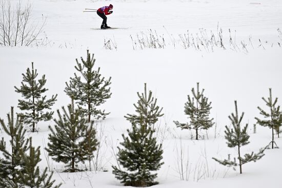 Russia Cross-Country Skiing Demino Marathon