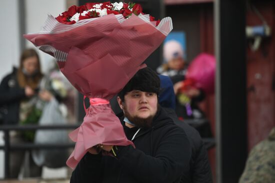 Russia Women's Day Preparations