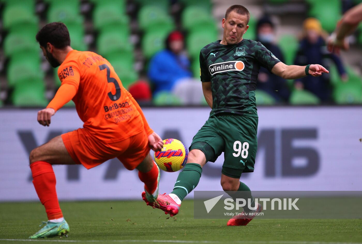 Russia Soccer Premier-League Krasnodar - Ural