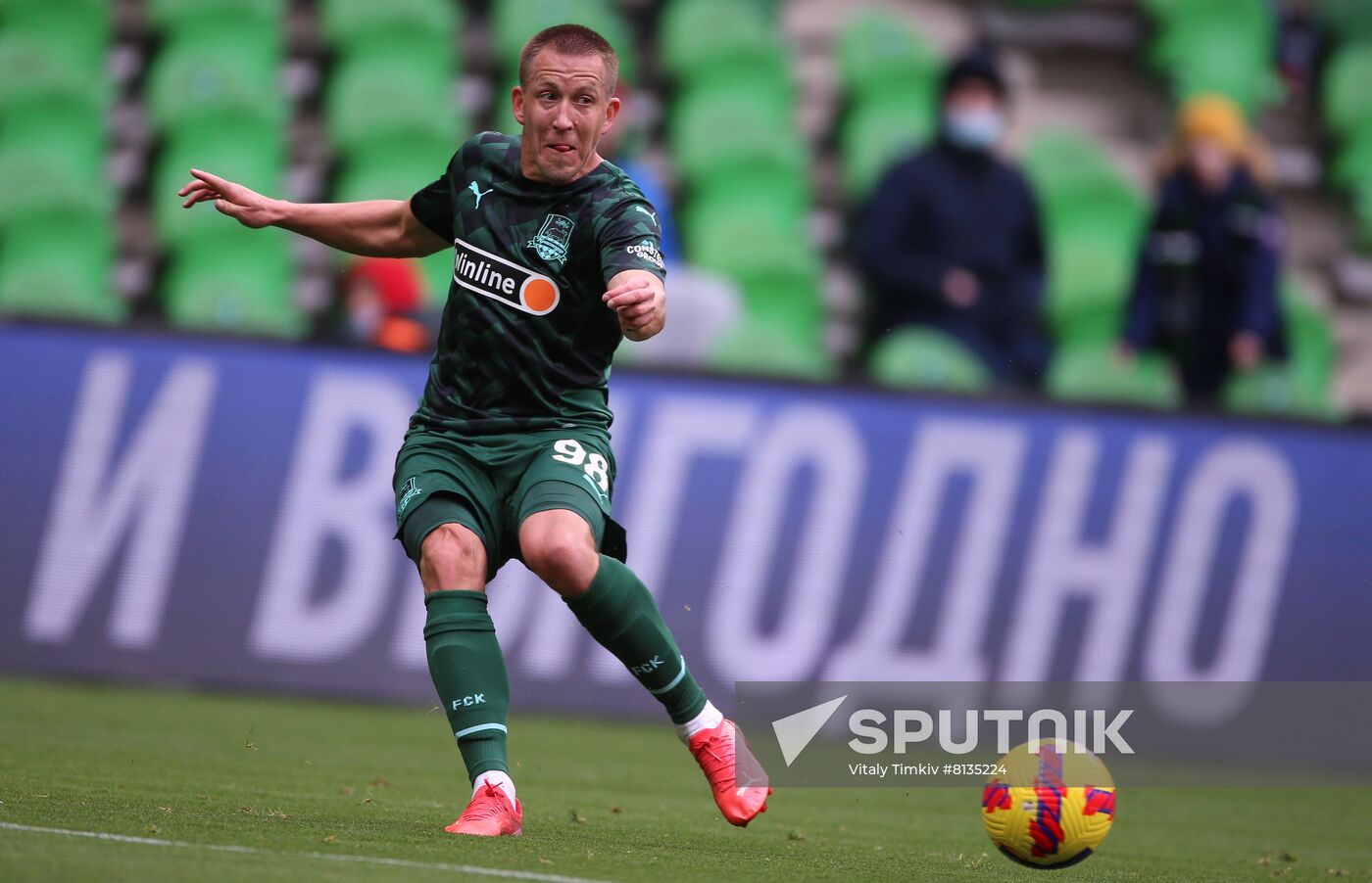 Russia Soccer Premier-League Krasnodar - Ural