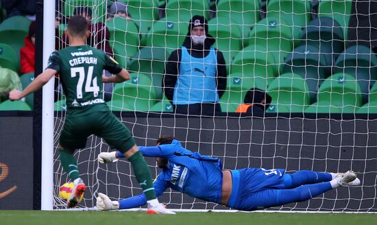 Russia Soccer Premier-League Krasnodar - Ural