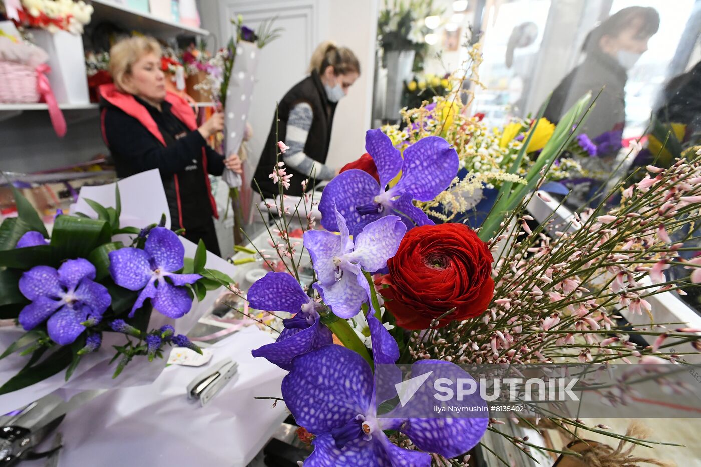 Russia Women's Day Preparations