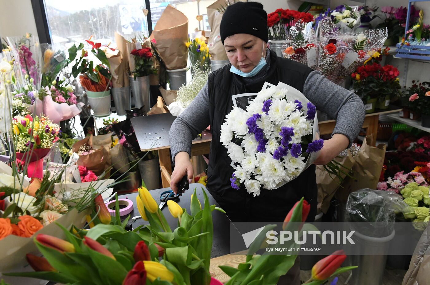 Russia Women's Day Preparations