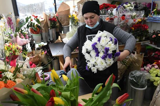 Russia Women's Day Preparations