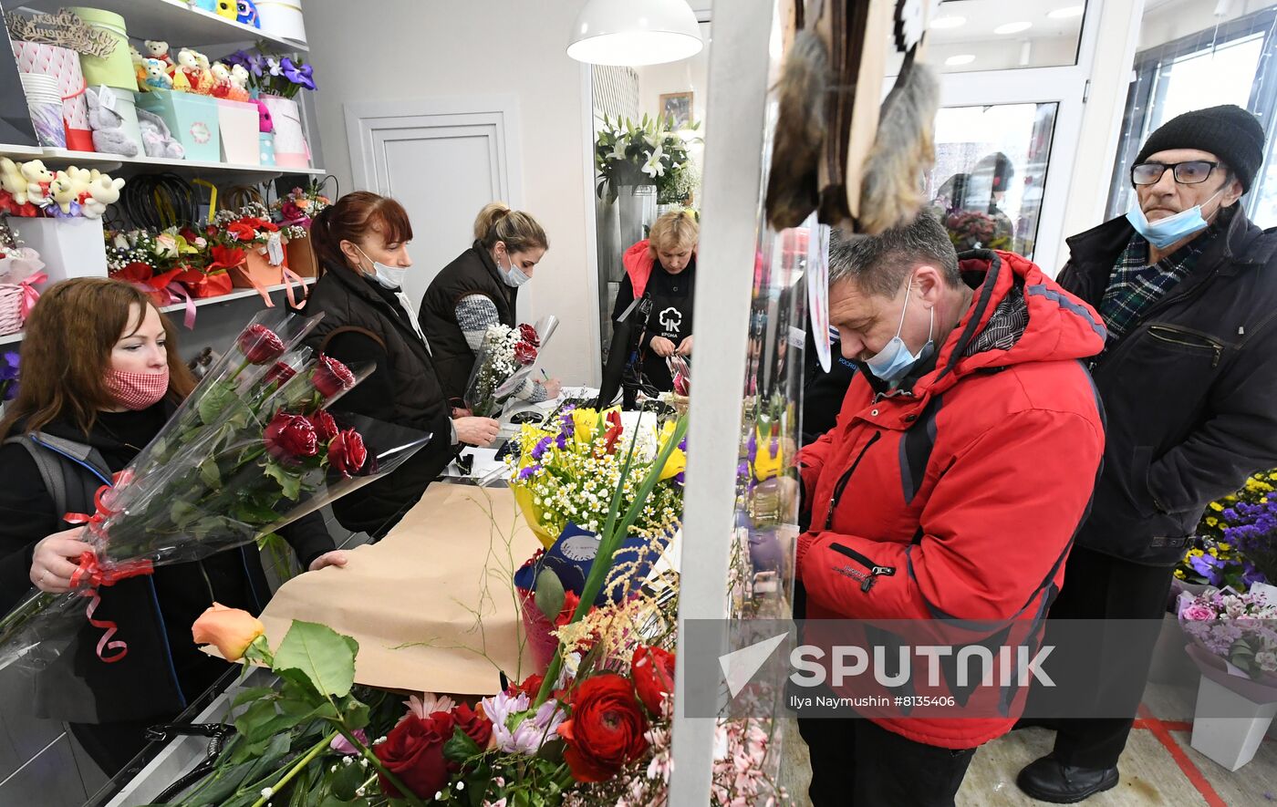 Russia Women's Day Preparations