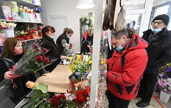 Russia Women's Day Preparations