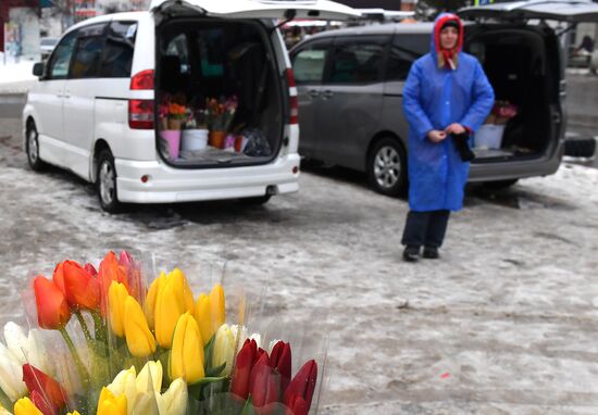 Russia Women's Day Preparations