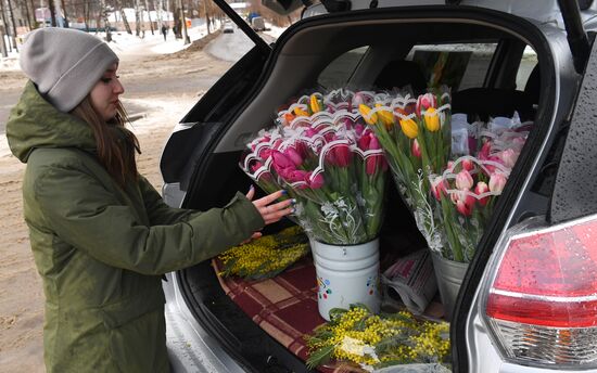 Russia Women's Day Preparations