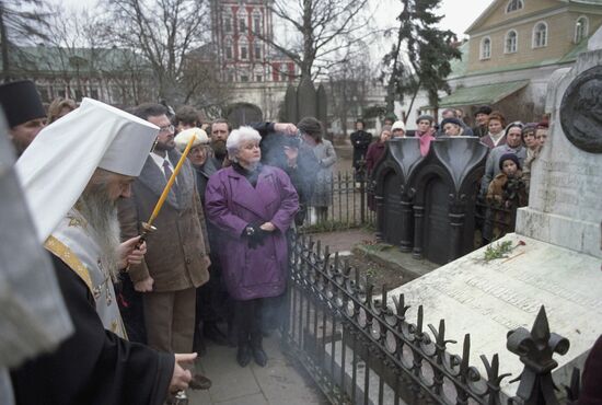 Russian historian Sergei Solovyov's grave