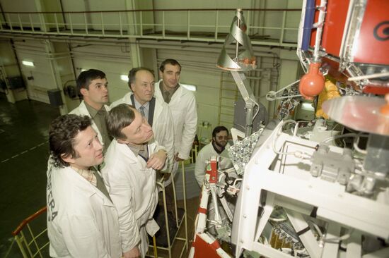 Journalists at Plesetsk Cosmodrome