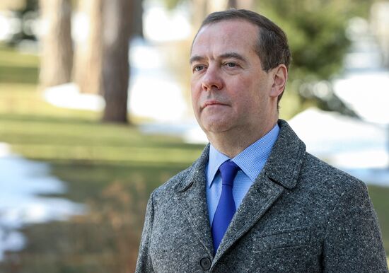 Russia Medvedev International Women's Day