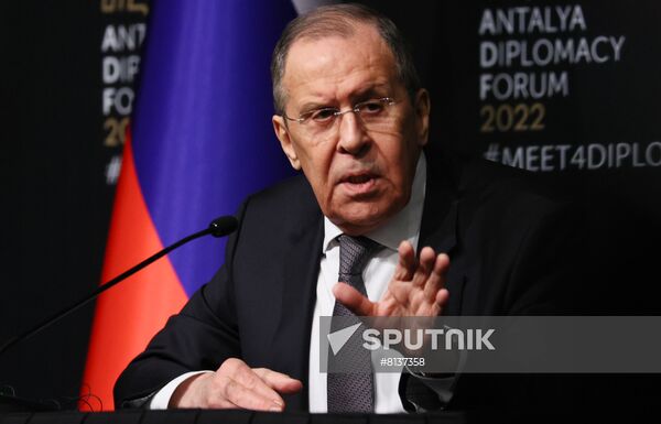 Turkey Antalya Diplomacy Forum Sideline Meetings