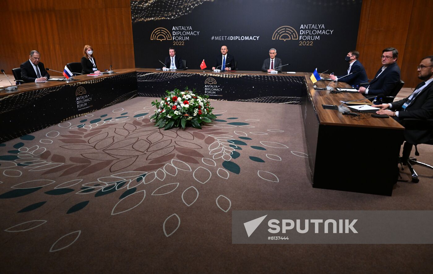 Turkey Antalya Diplomacy Forum Sideline Meetings