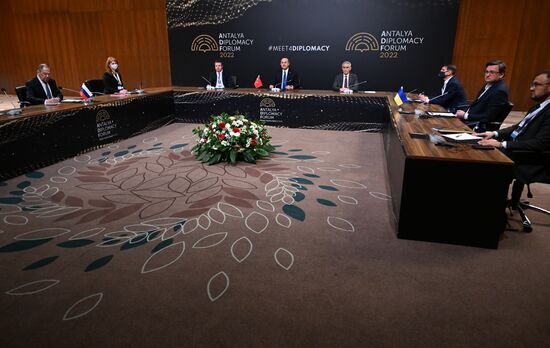 Turkey Antalya Diplomacy Forum Sideline Meetings