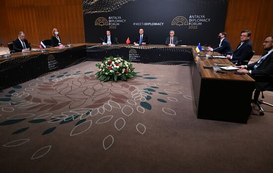 Turkey Antalya Diplomacy Forum Sideline Meetings