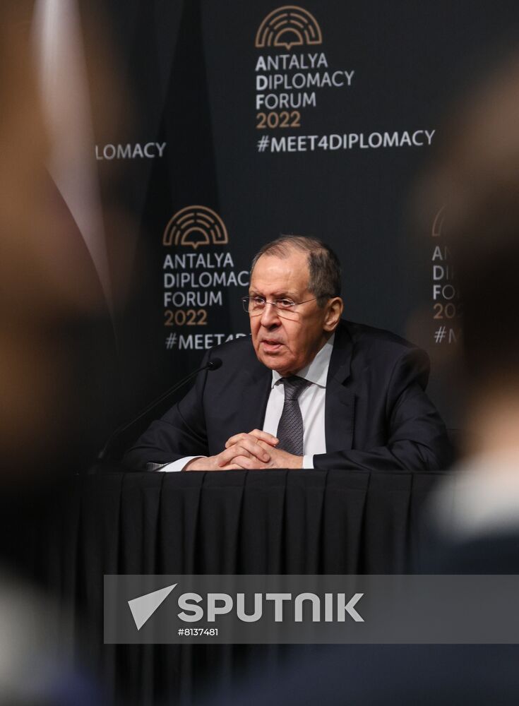 Turkey Antalya Diplomacy Forum Sideline Meetings