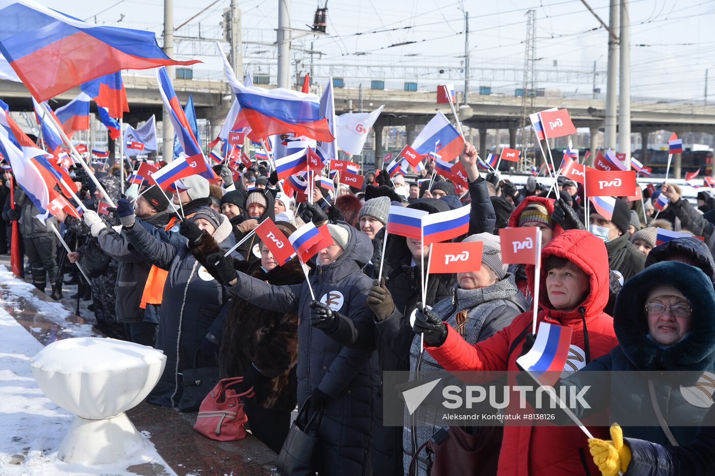 Russia Military Support Rallies