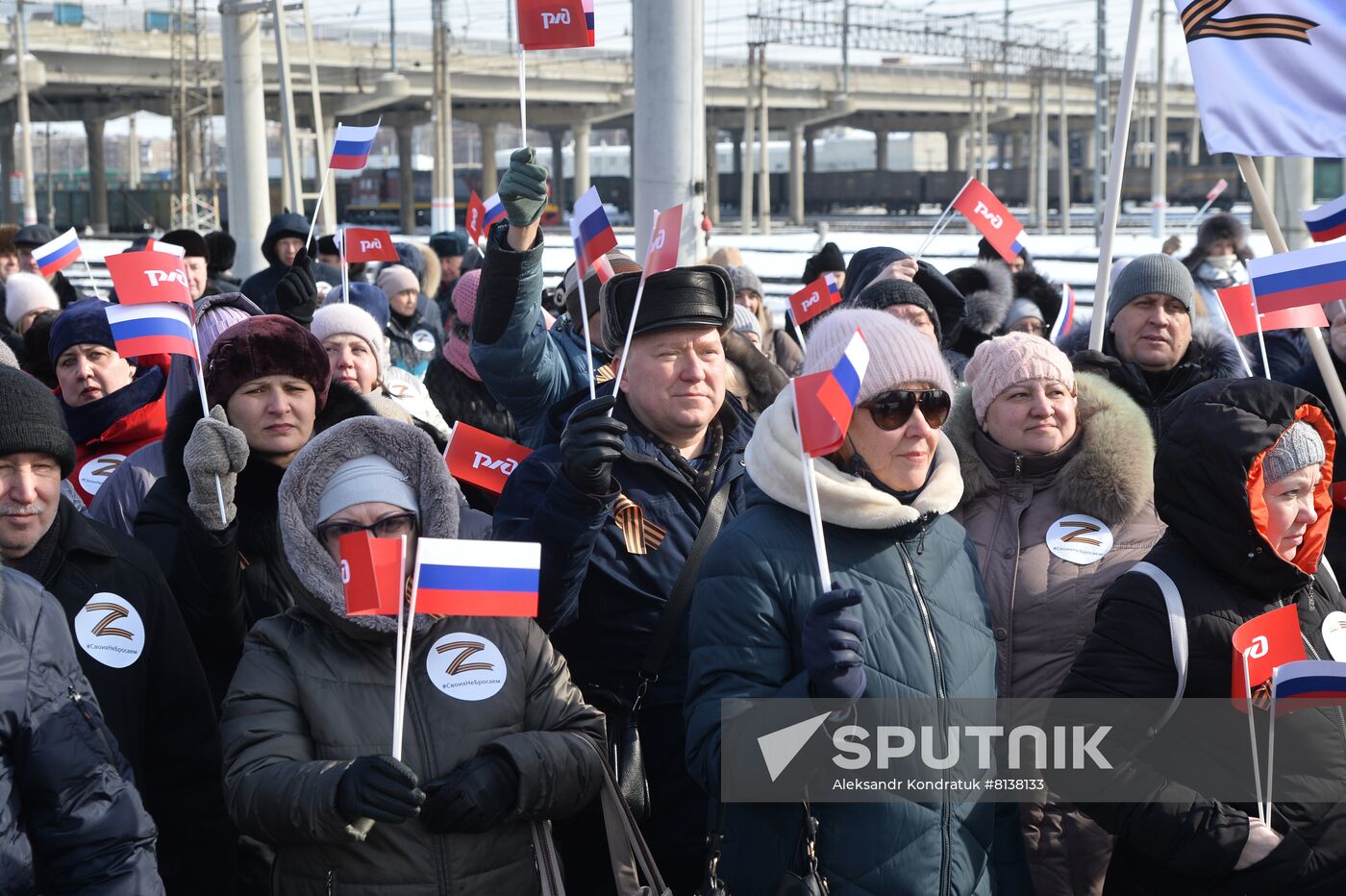Russia Military Support Rallies