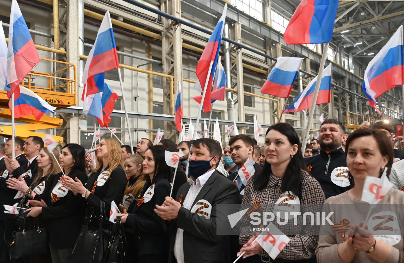 Russia Military Support Rallies