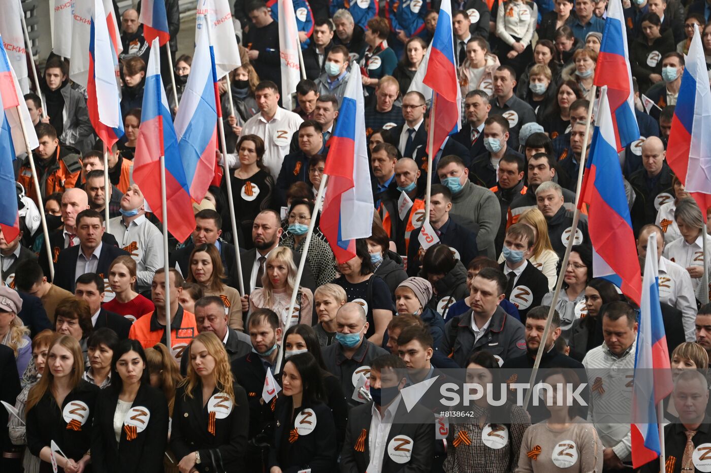 Russia Military Support Rallies