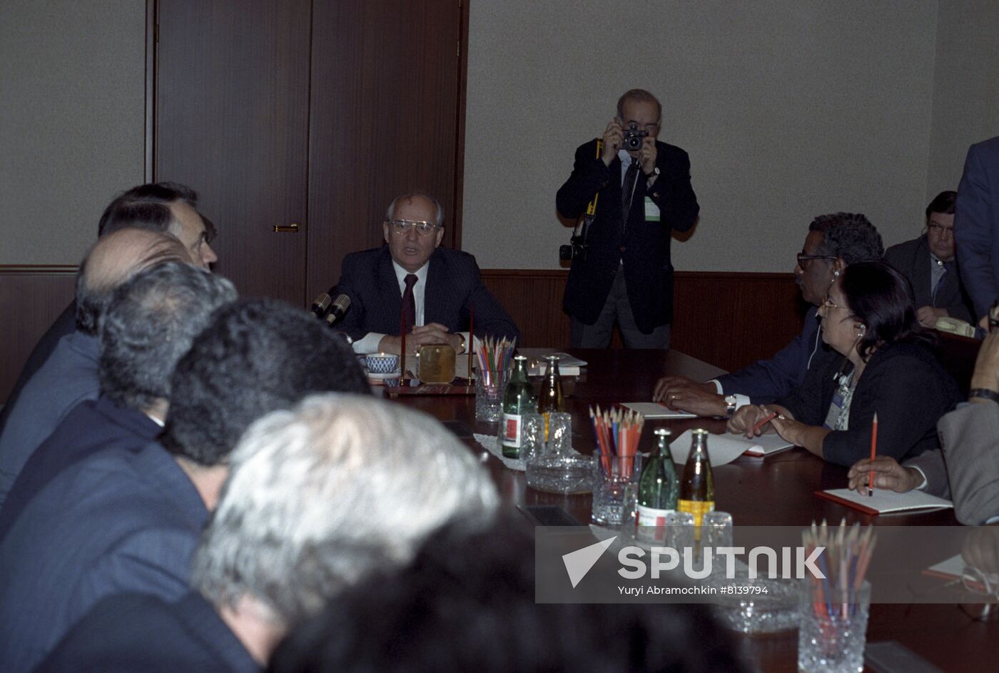 Soviet President Mikhail Gorbachev