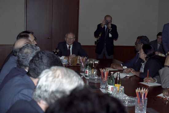 Soviet President Mikhail Gorbachev