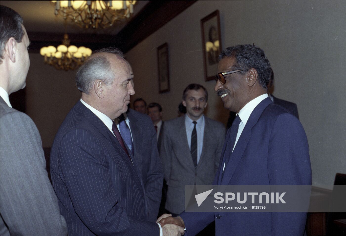 Soviet President Mikhail Gorbachev
