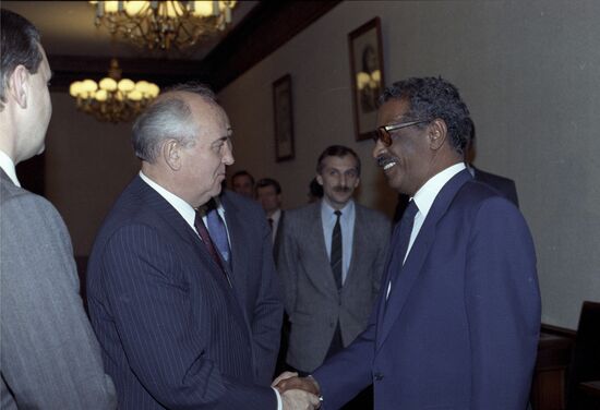 Soviet President Mikhail Gorbachev