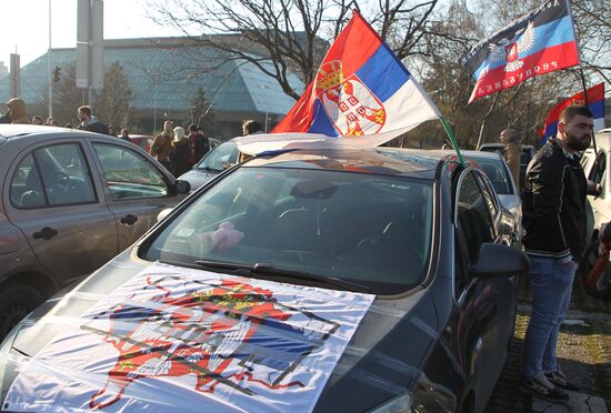 Serbia Russia Military Support Rally