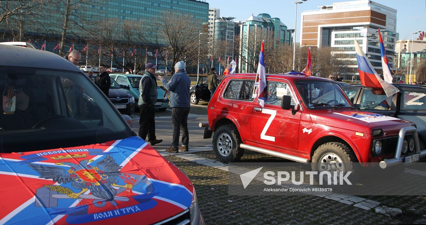 Serbia Russia Military Support Rally