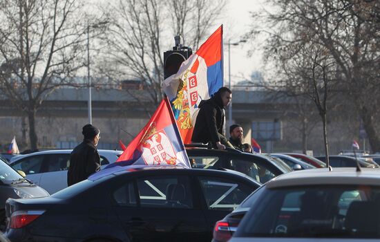 Serbia Russia Military Support Rally