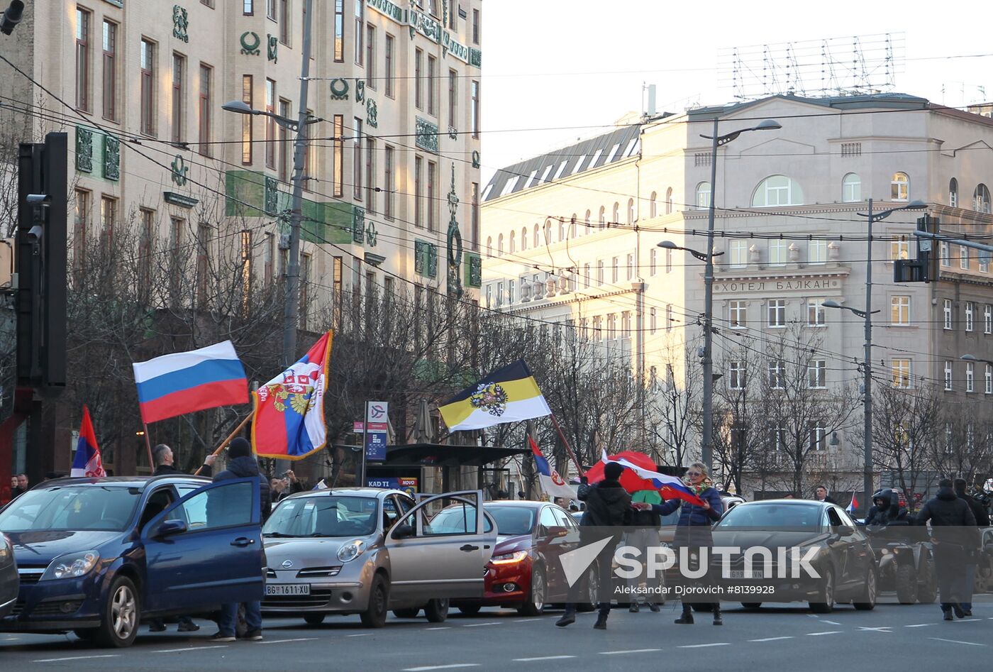 Serbia Russia Military Support Rally