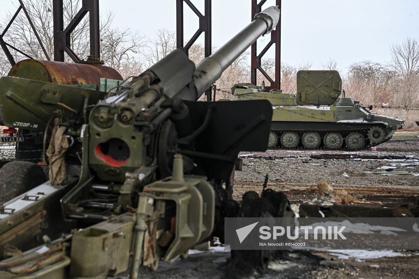 Ukraine Russia Military Operation Berdyansk Artillery Unit