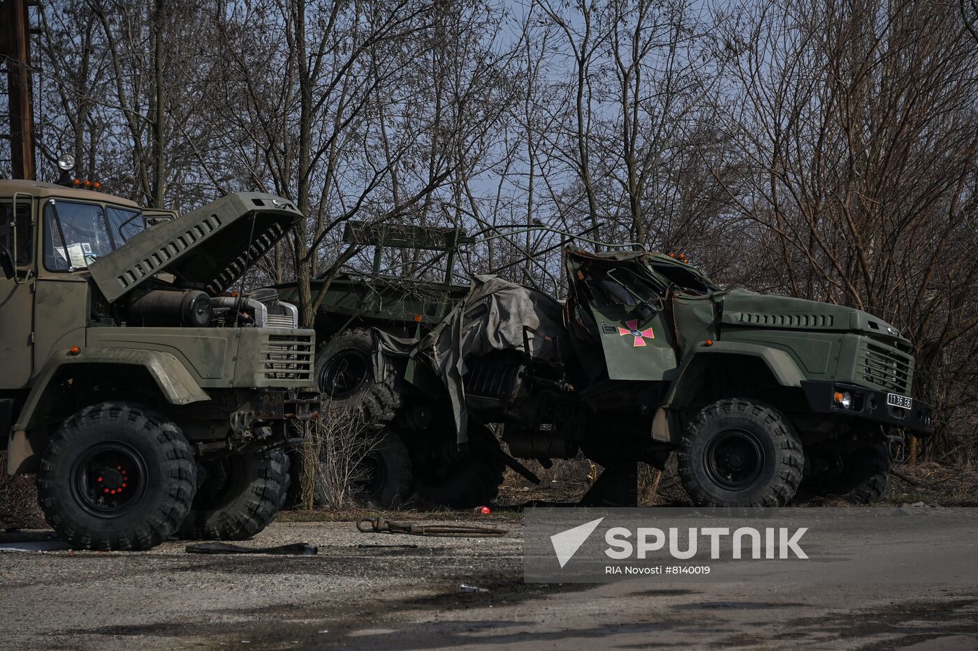 Ukraine Russia Military Operation Berdyansk Artillery Unit
