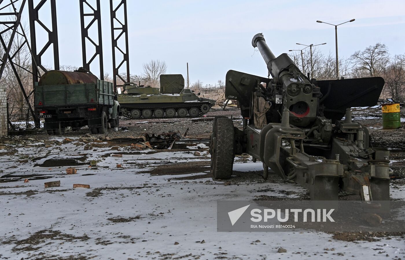 Ukraine Russia Military Operation Berdyansk Artillery Unit